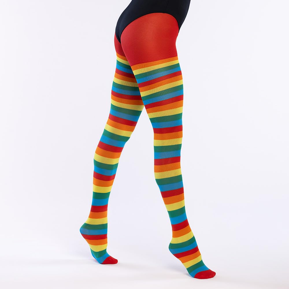 boland-streifen-strumpfhose-rot-wei-damen-karneval image 2