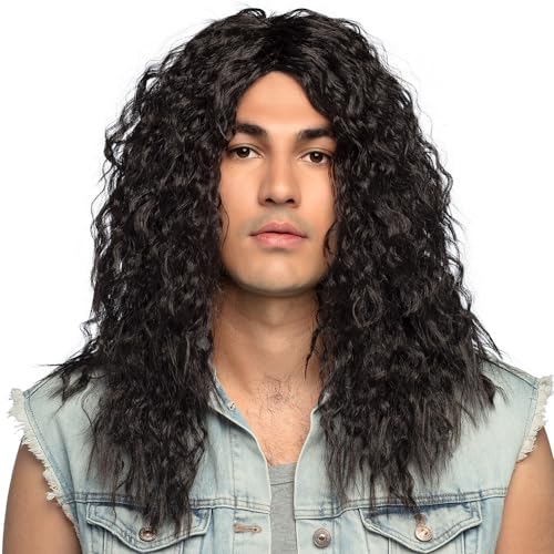 boland-wigs-86411-mick-per-cke-schwarz-80er-party image 4