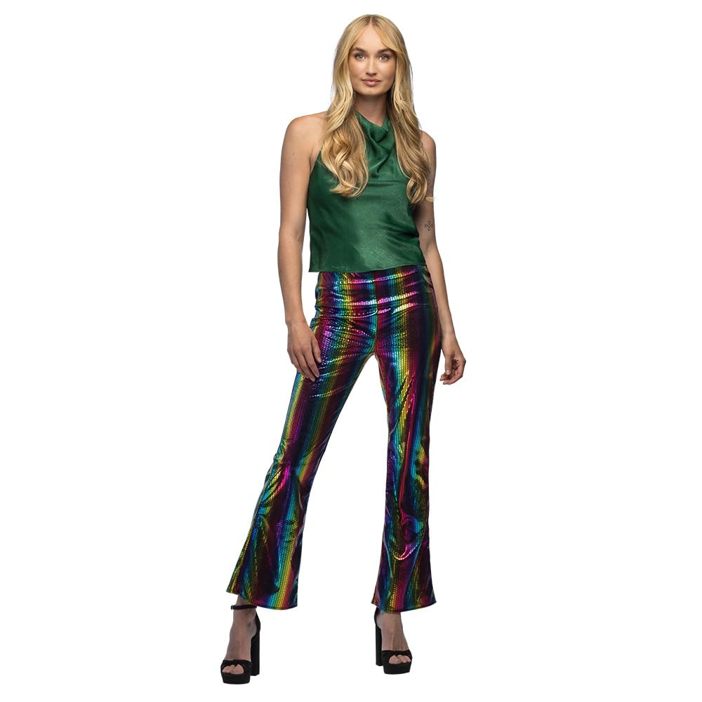boland-rainbow-schlaghose-l-xl-stretch-bunt-70er image 2