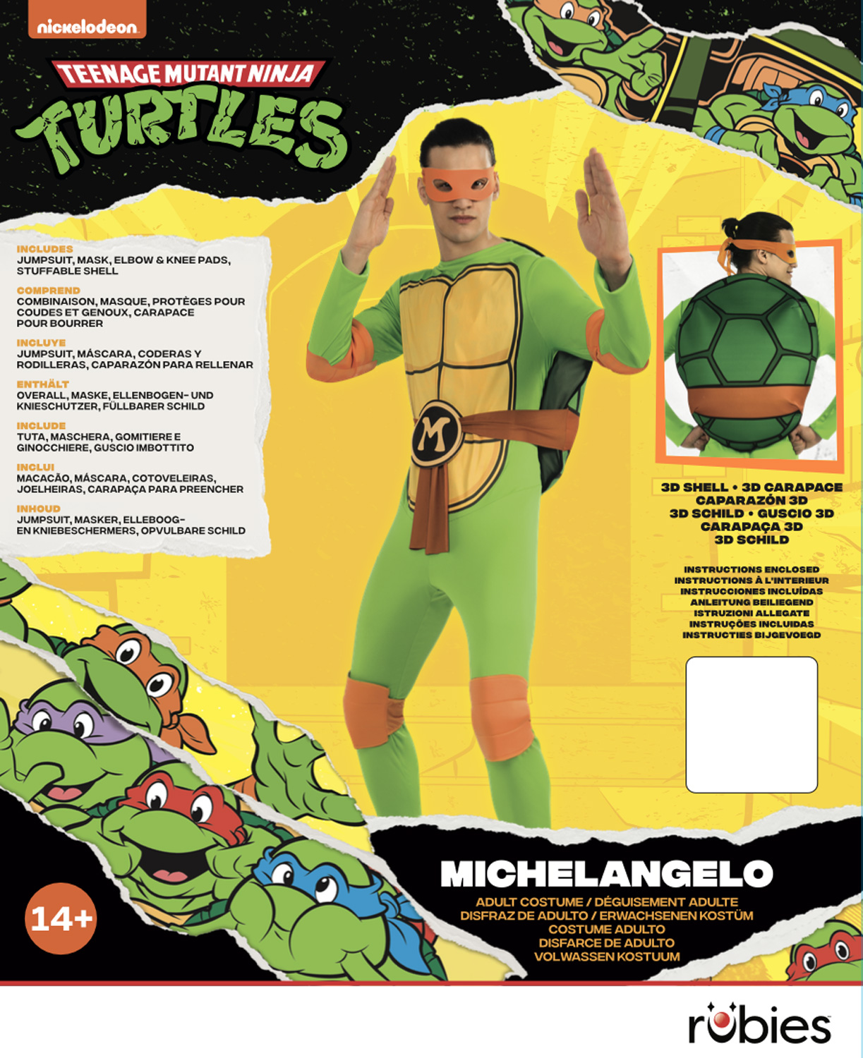 rubies-tmnt-michelangelo-kost-m-erwachsene-anzug image 2