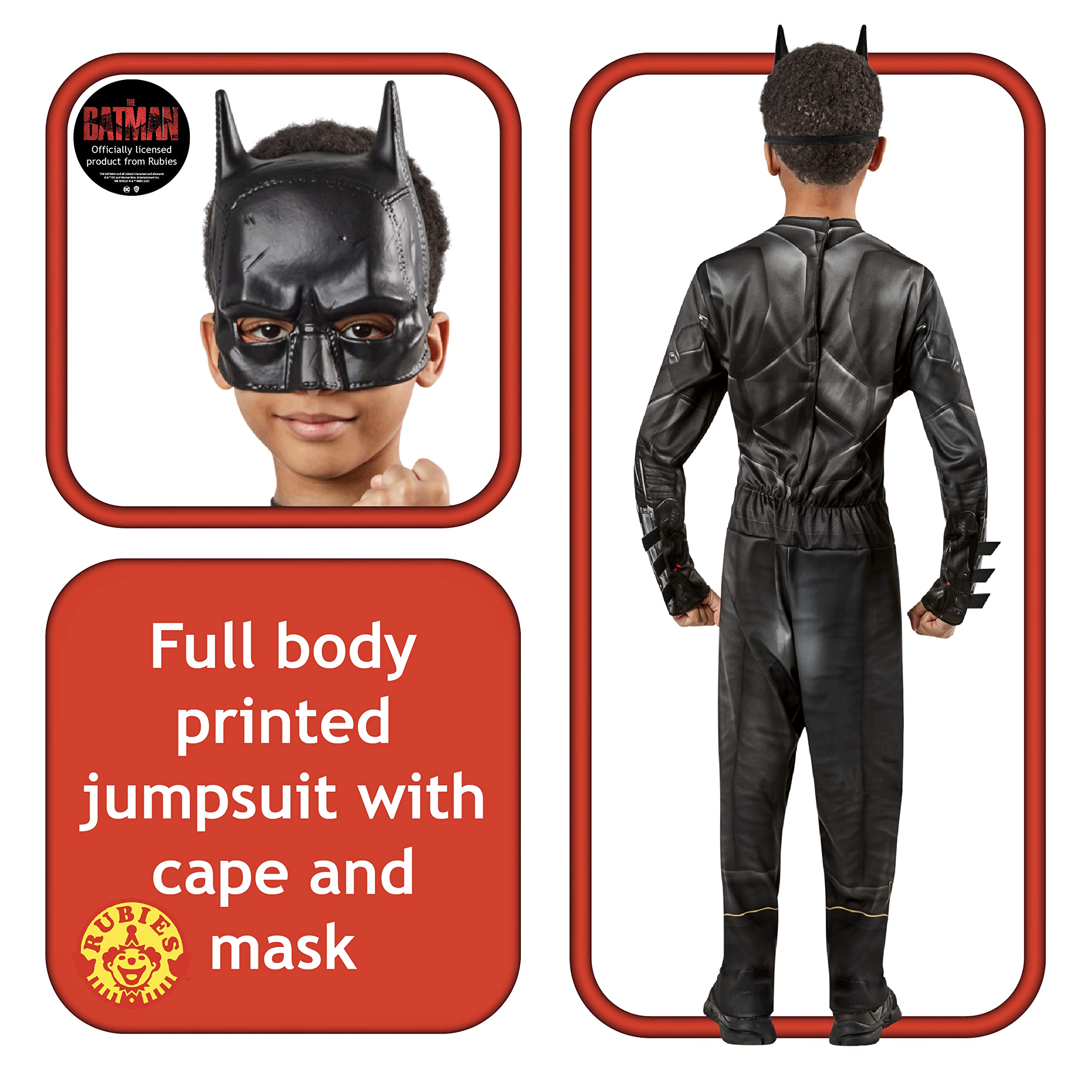 rubie-s-deluxe-batman-kost-m-kinder-gr-s-mit-maske image 2