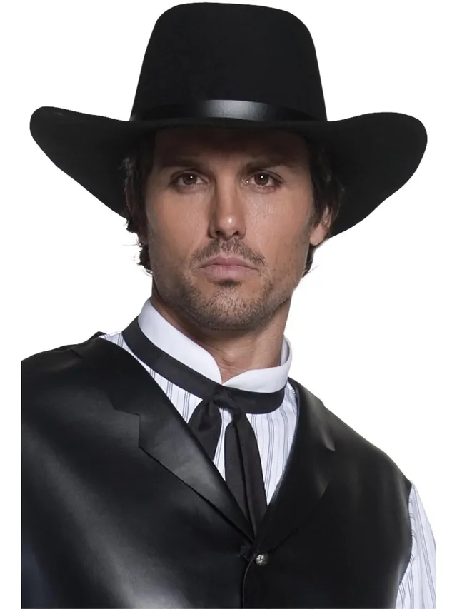 smiffys-fever-western-hut-schwarz-cowboy-gunslinger image 1
