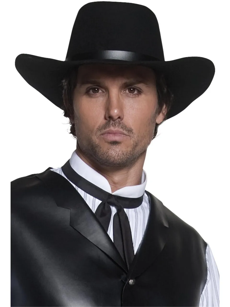 smiffys-fever-western-hut-schwarz-cowboy-gunslinger image 1
