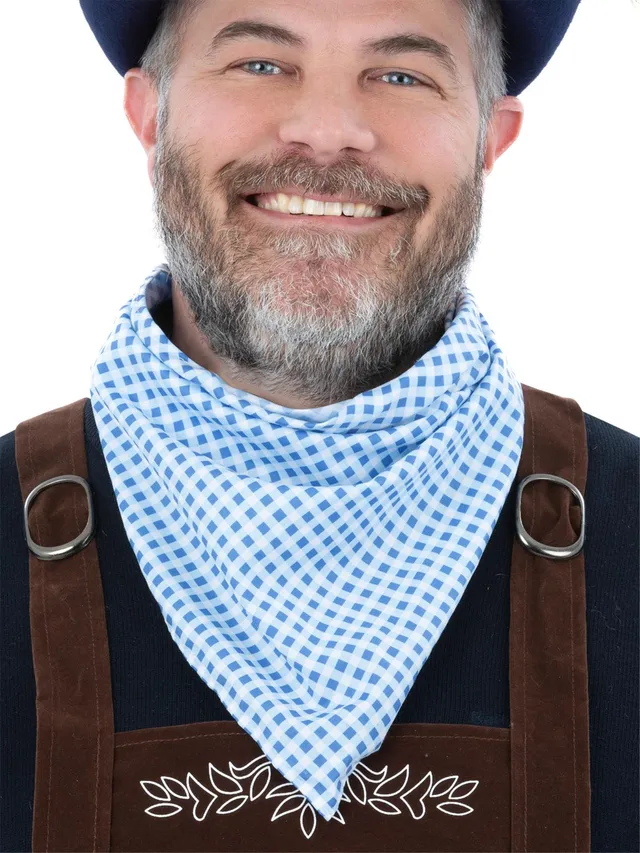 smiffys-fever-bayerisches-halstuch-blau-wei-kariert image 1