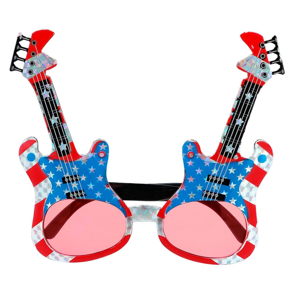 boland-usa-gitarre-partybrille-rot-stars-and-stripes image 2
