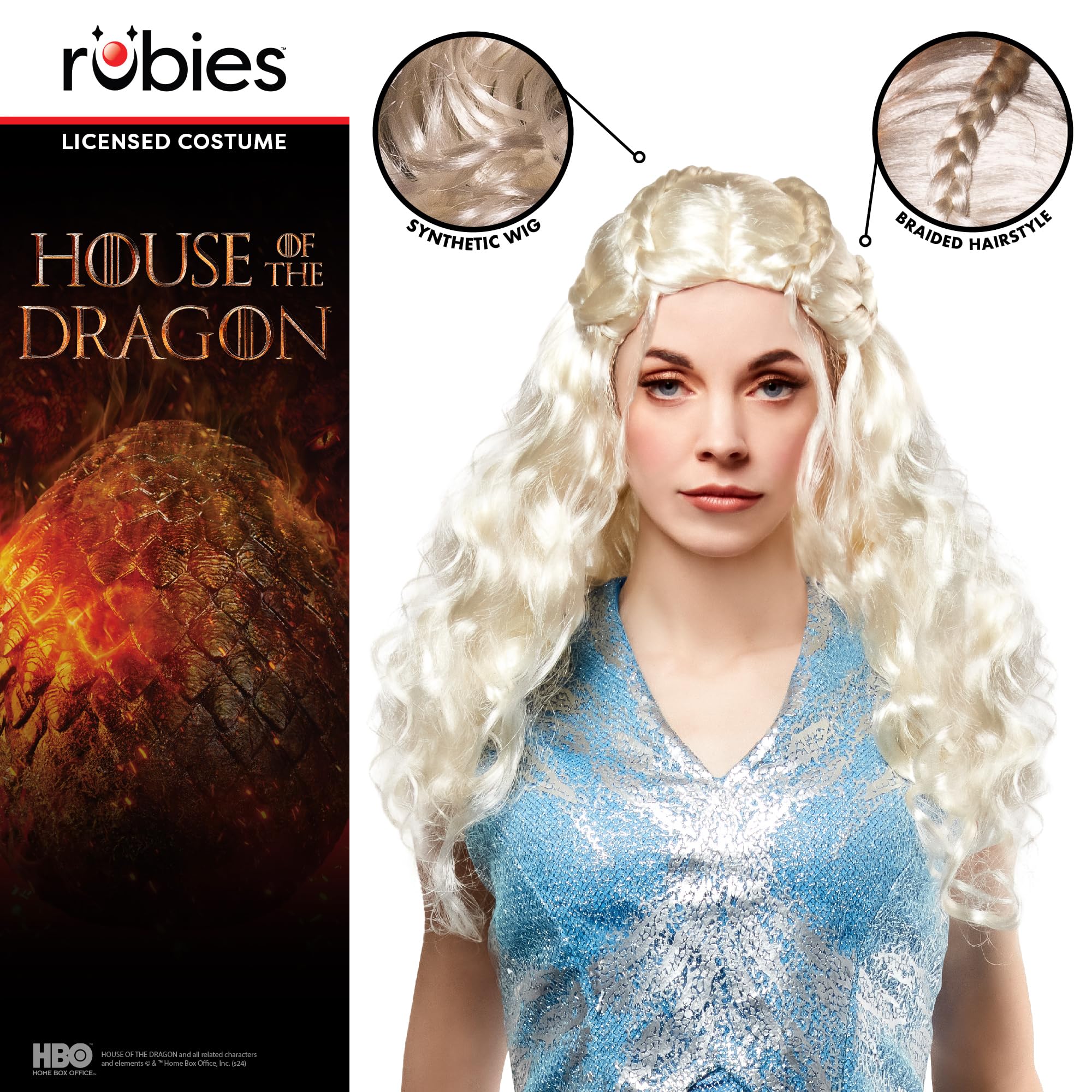 rubie-s-deluxe-daemon-targaryen-per-cke-damen-silberblond image 2