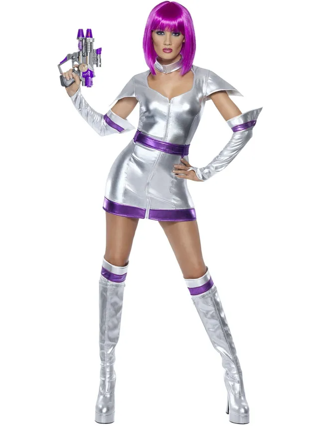 smiffys-fever-space-cadet-kost-m-silber-gr-s-damen image 1