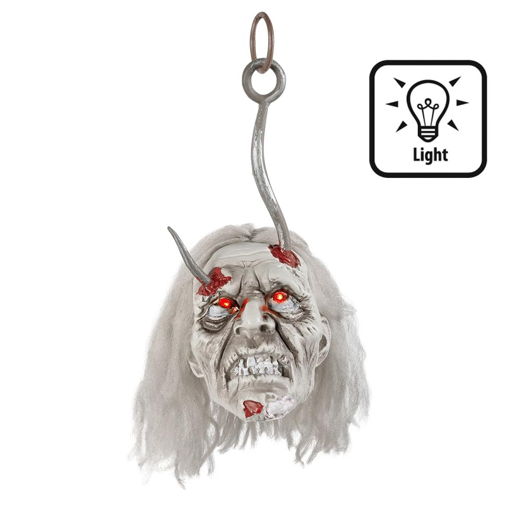 boland-halloween-72340-zombie-kopf-deko-led-36-cm image 2