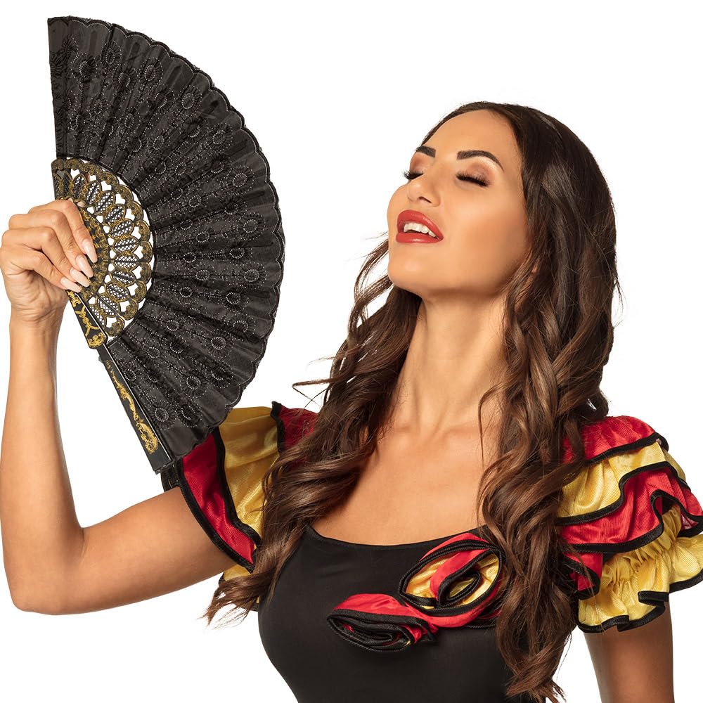 boland-accessories-f-cher-granada-schwarz-stoff-25-cm-20er image 1