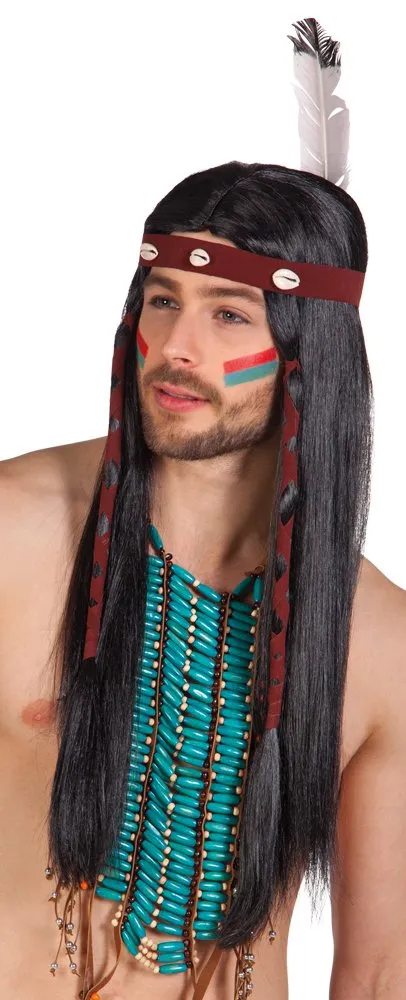 boland-takoda-indianer-per-cke-schwarz-lang-mit-stirnband image 1