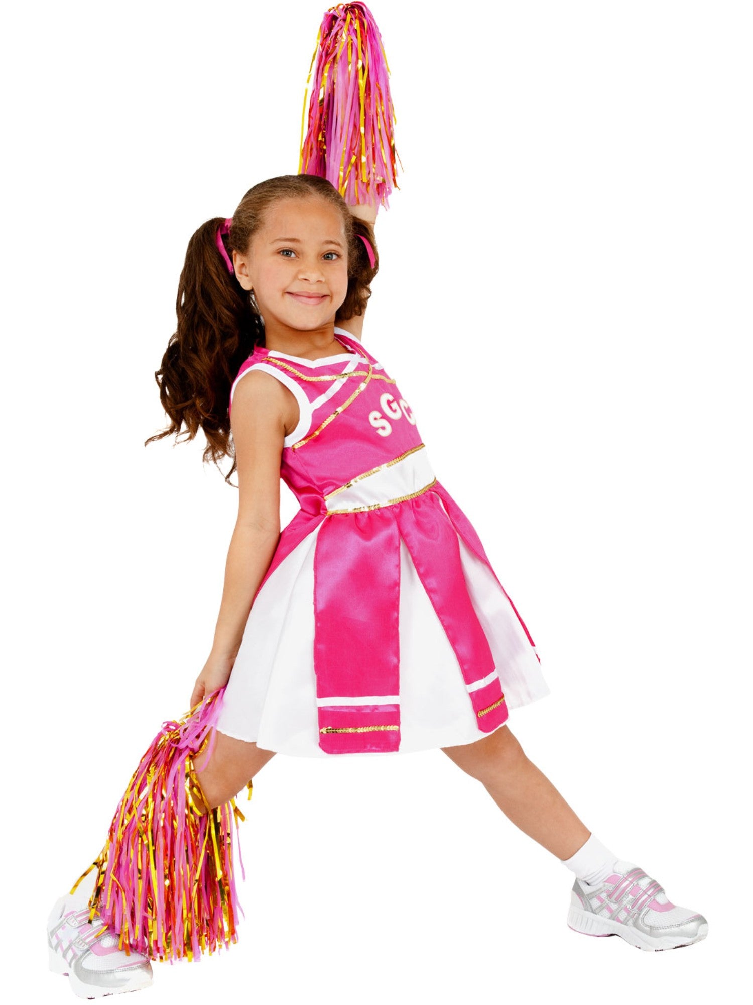 smiffys-fever-cheerleader-kost-m-m-dchen-pink-mit-pompoms image 4