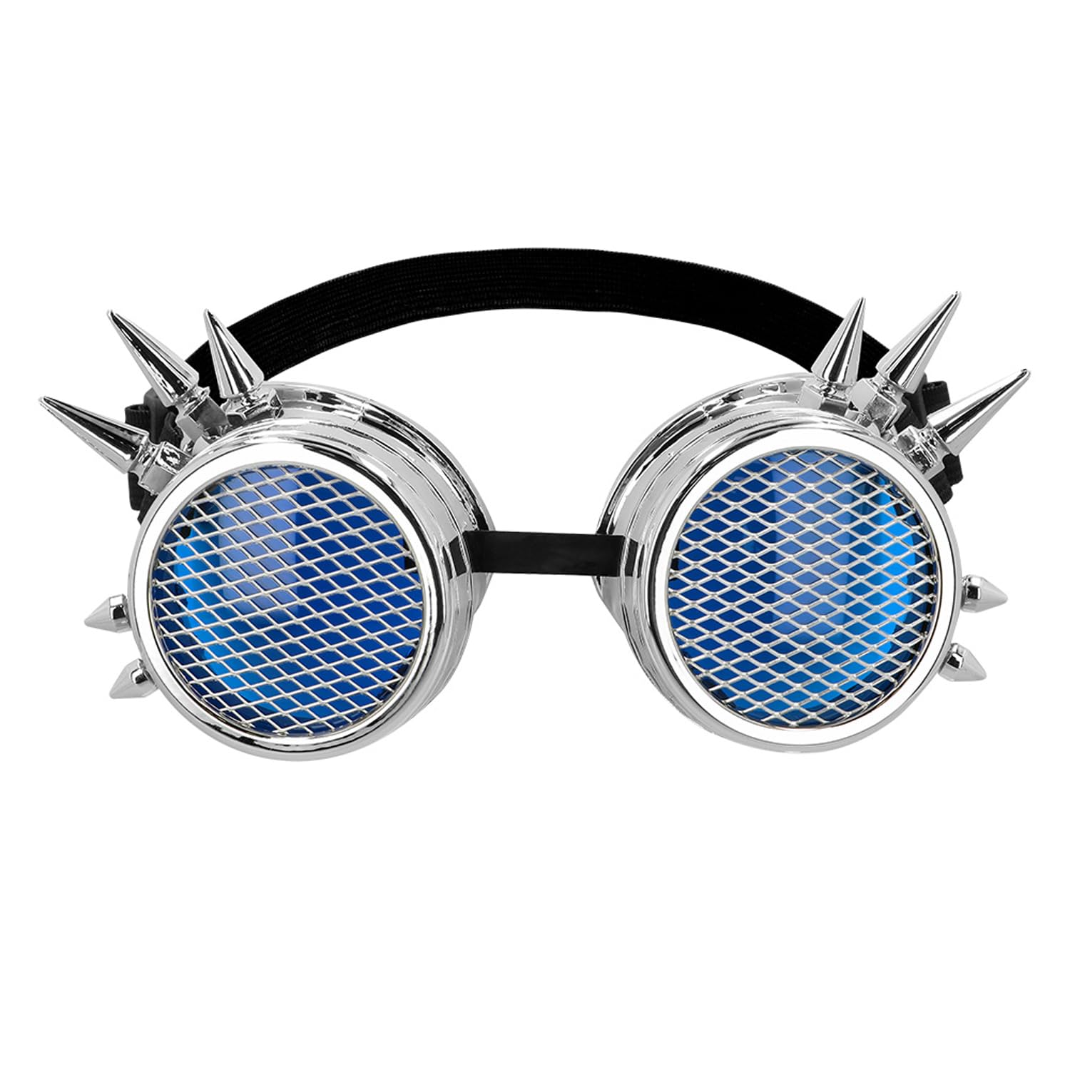 boland-iron-punk-partybrille-silber-spikes-steampunk image 2