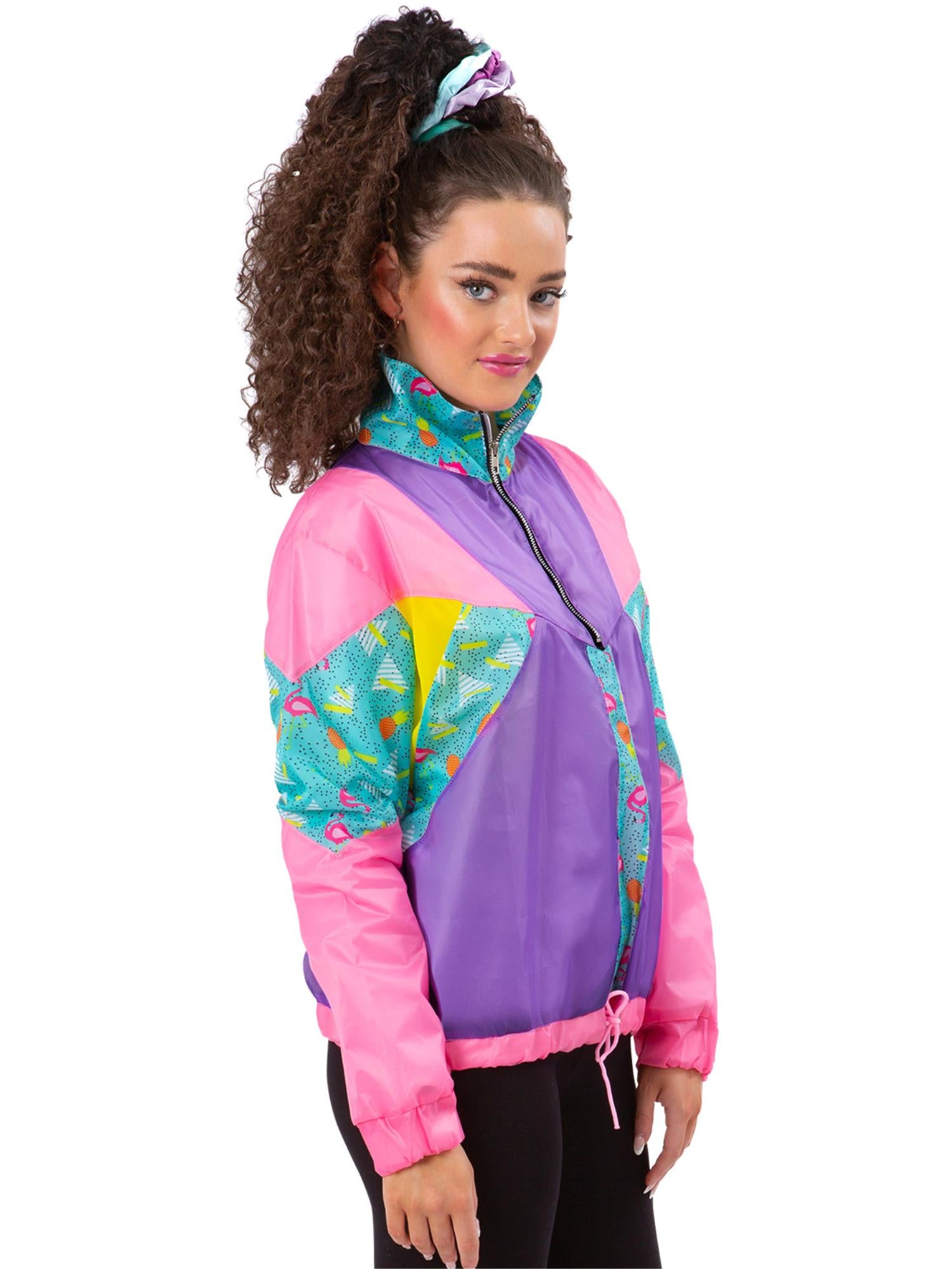 smiffys-fever-80s-windbreaker-jacke-damen-pastell image 2
