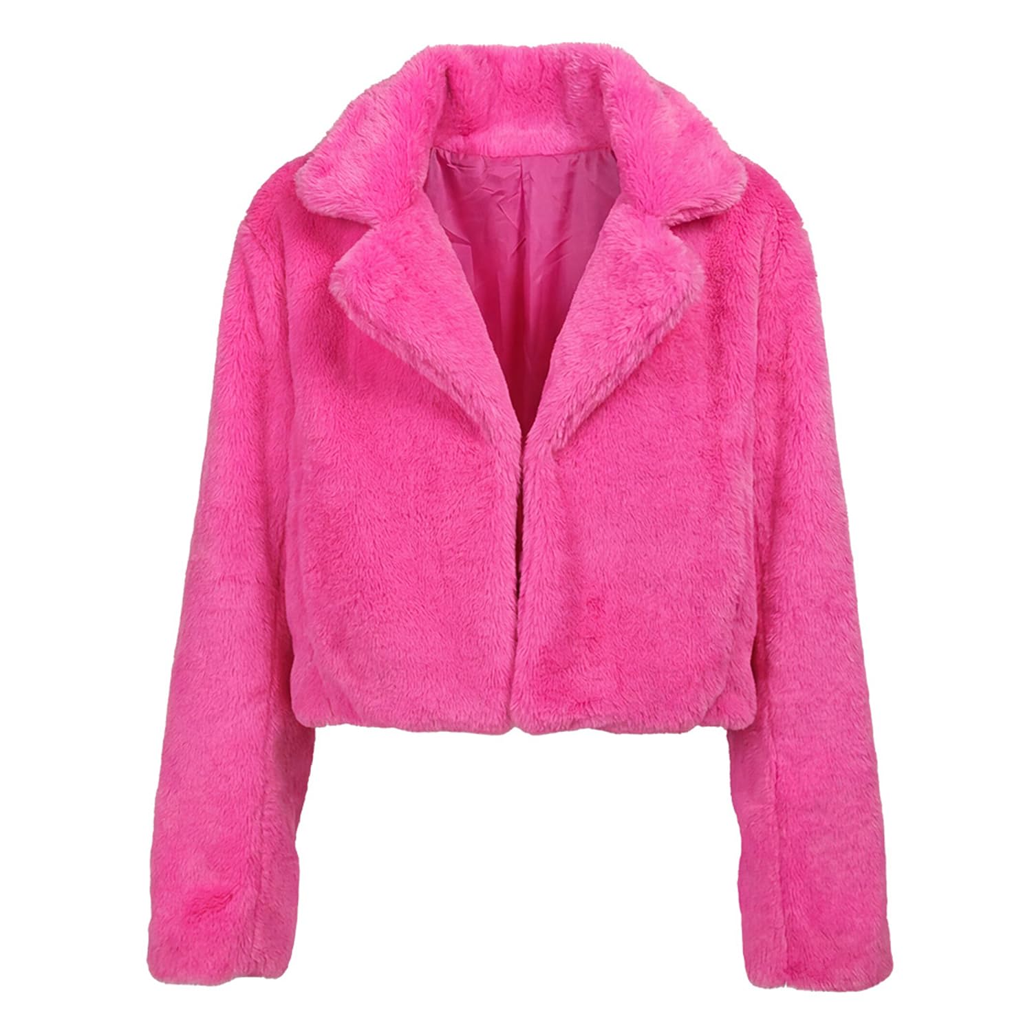 boland-fluffy-rave-jacke-neonpink-m-l-uv-pl-schjacke-mit-taschen image 1