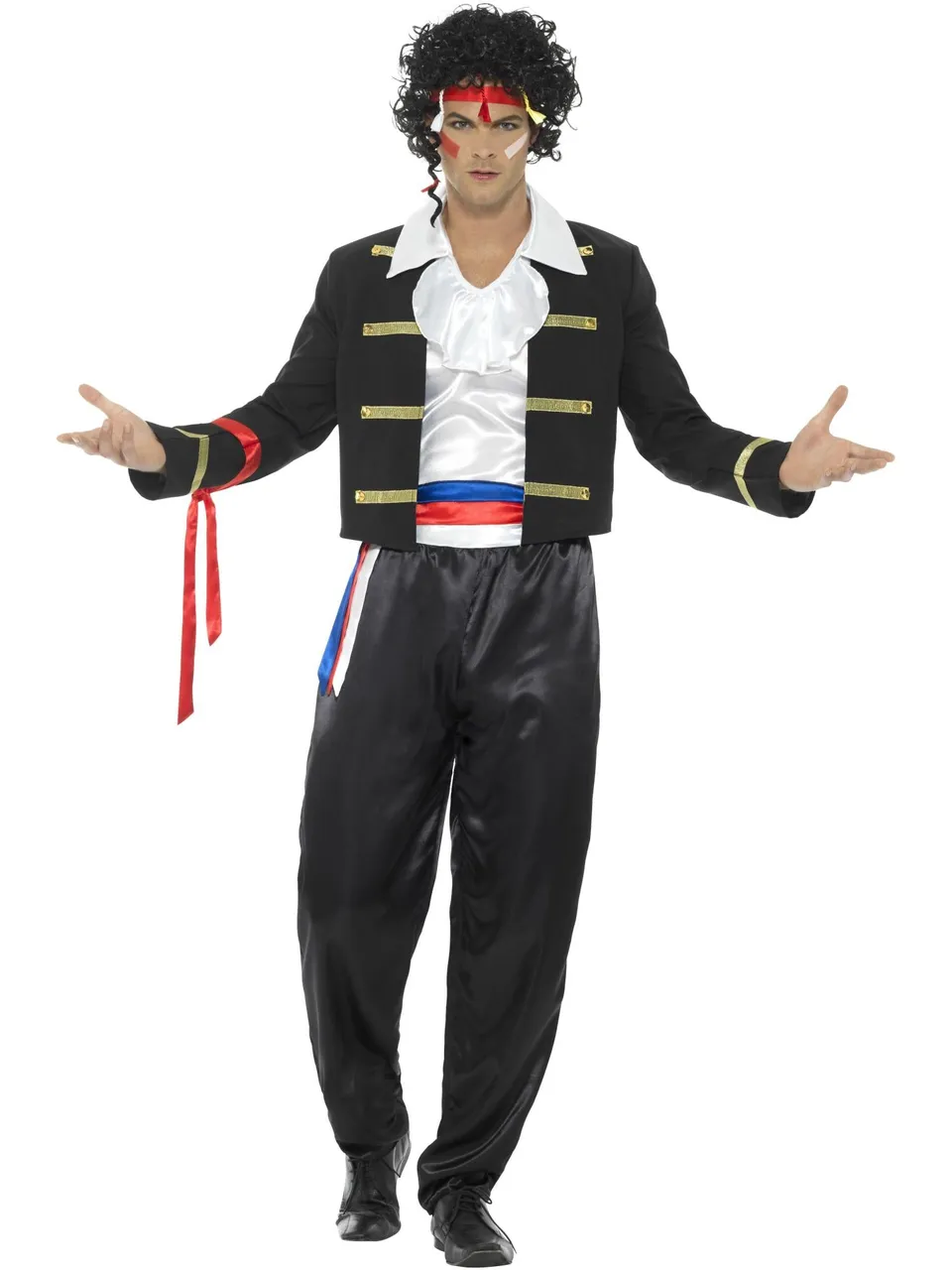 smiffys-fever-80s-new-romantic-kost-m-herren-schwarz image 1