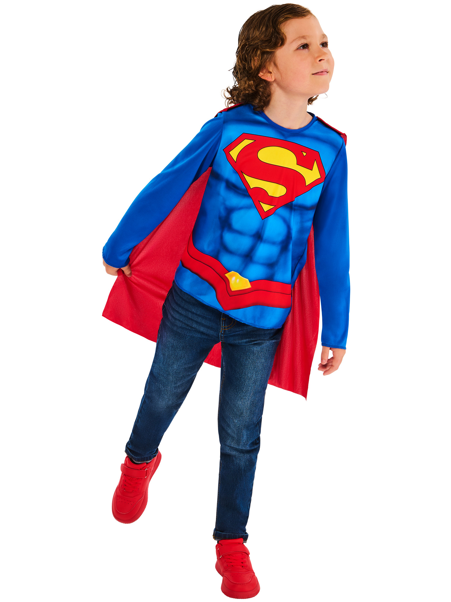 rubies-superman-kost-m-set-blau-rot-cape-5-8-jahre-top-classic image 5