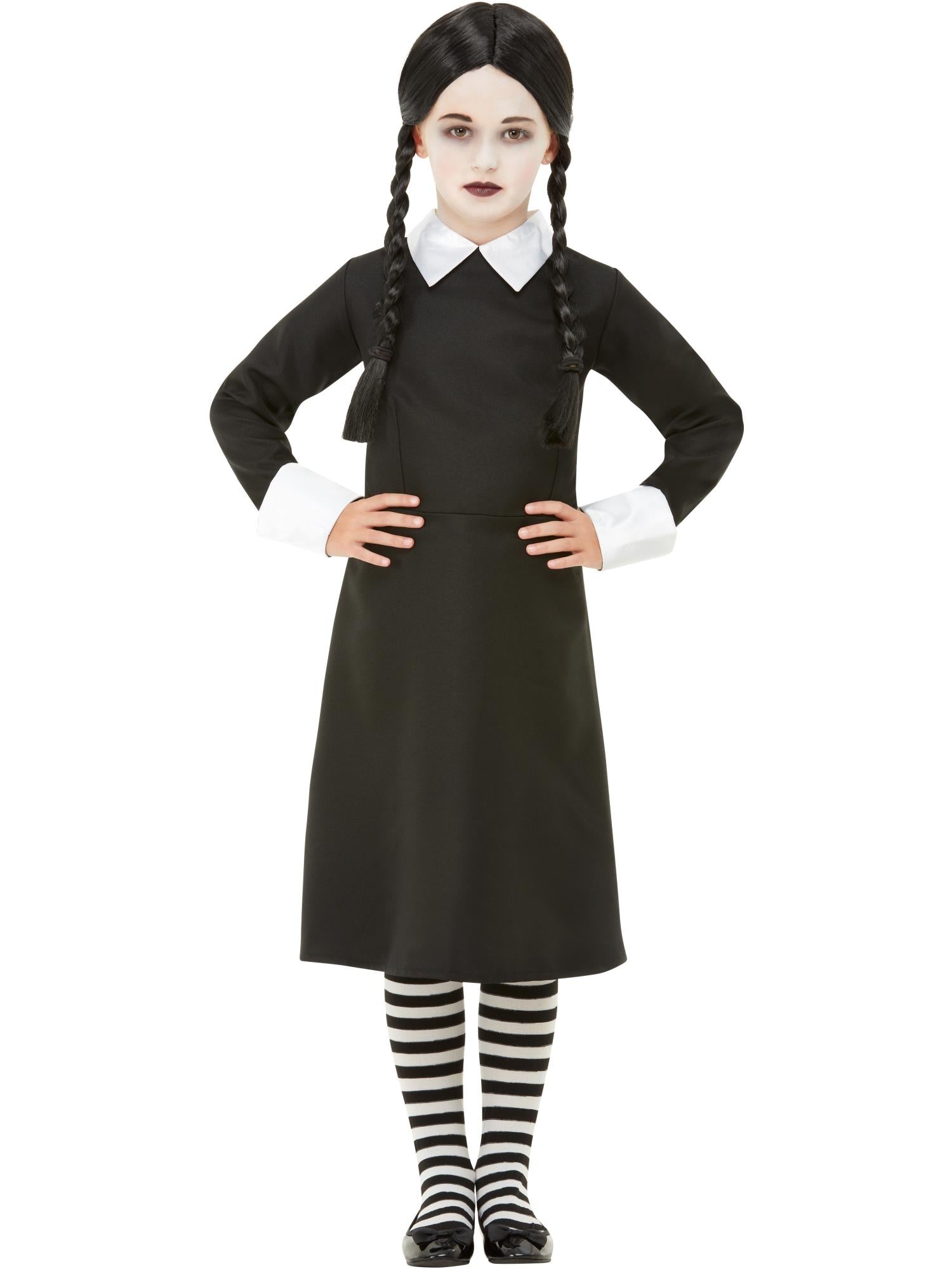smiffys-fever-gothic-school-girl-kost-m-schwarz-m-dchen-langarm image 2