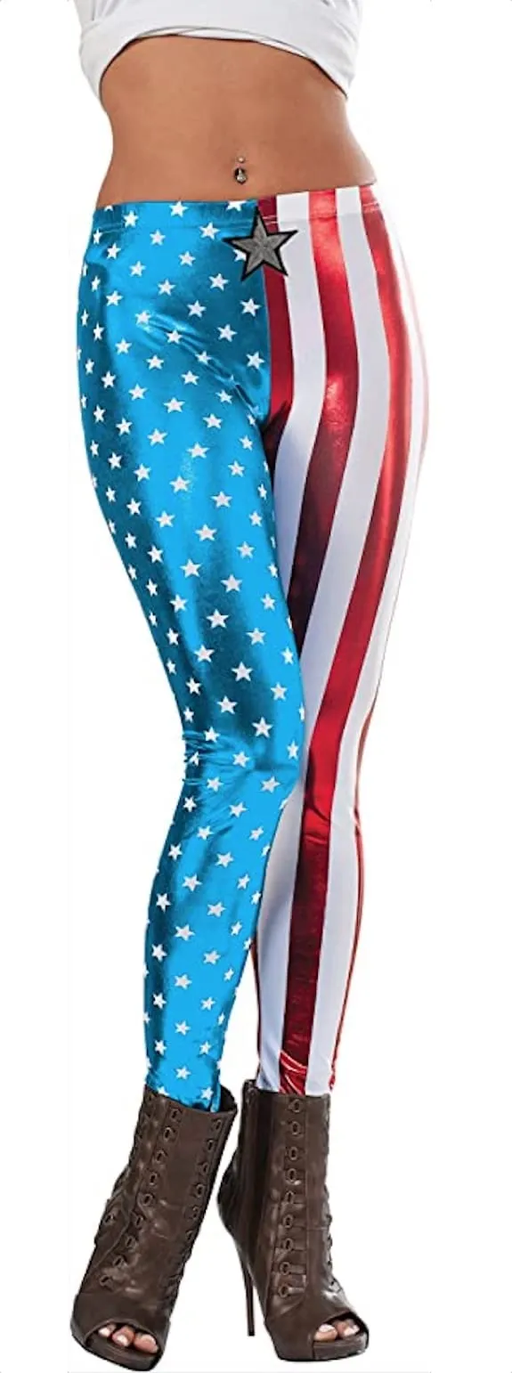 rubie-s-deluxe-captain-america-gamaschen-damen-multicolor image 1