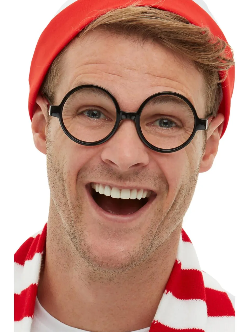 smiffys-fever-wally-brille-schwarz-rund-lizenziert image 1