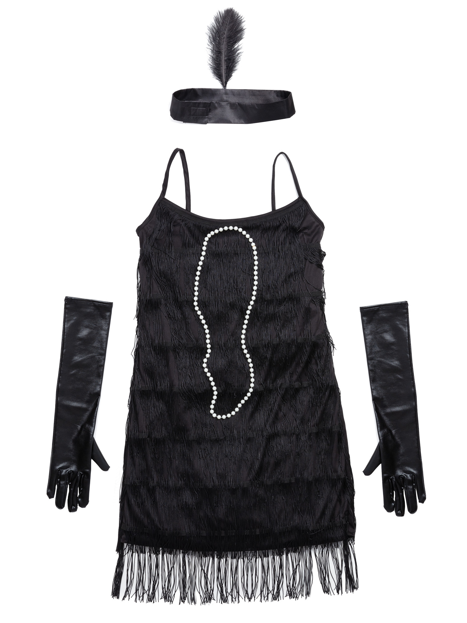 rubies-charleston-damen-kost-m-m-fransen-kleid image 4