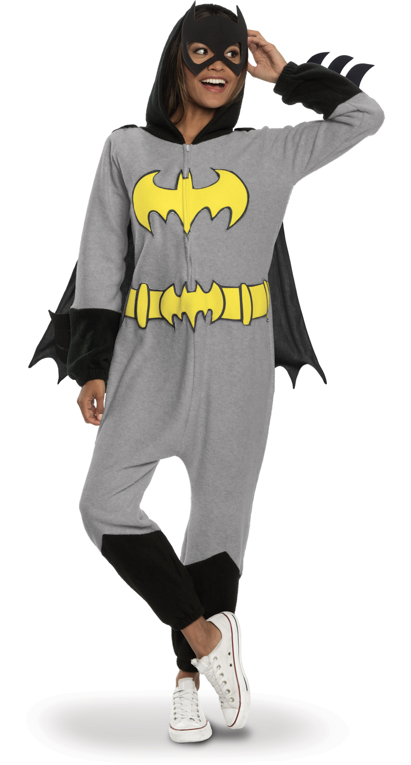 rubies-france-batgirl-pyjama-overall-kost-m-schwarz-gelb image 1