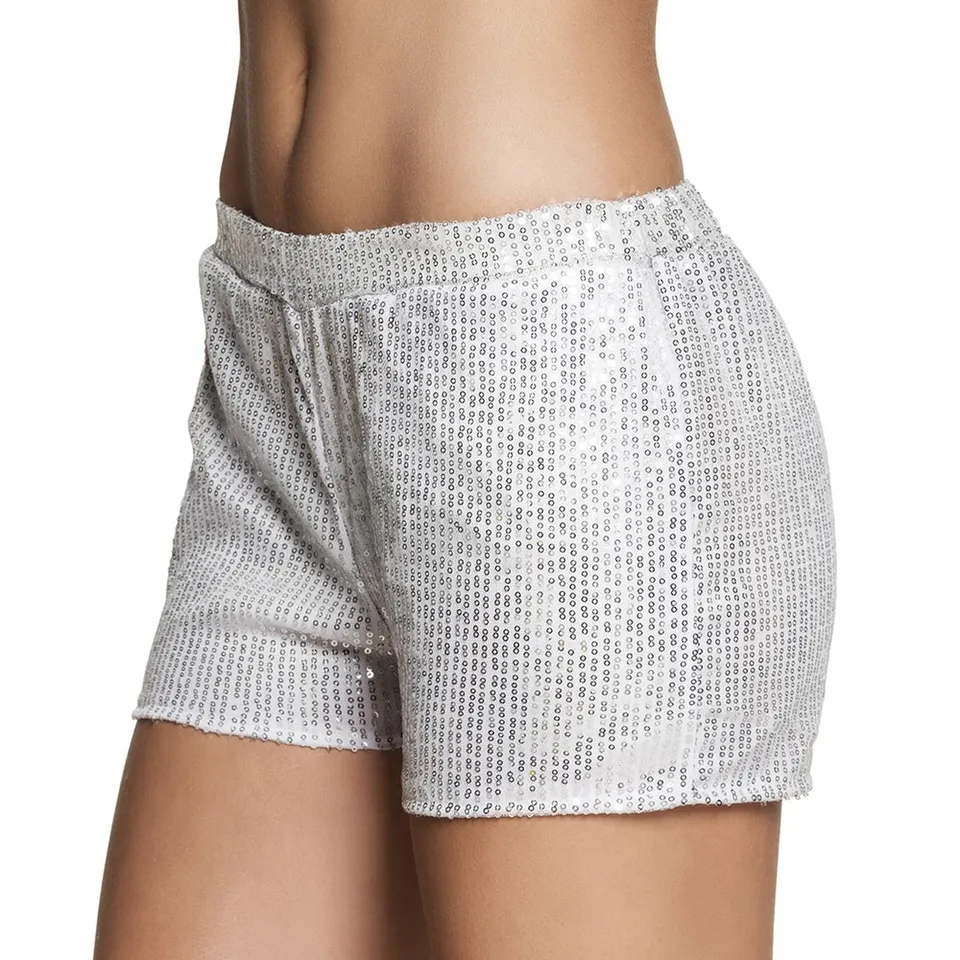 boland-accessories-pailletten-hotpants-silber-gr-m-glitzer image 1