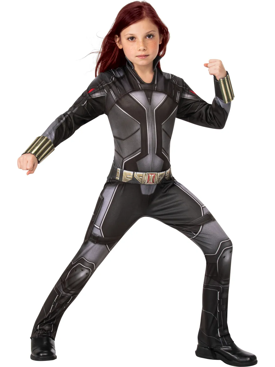 rubies-black-widow-kost-m-overall-grau-schwarz-g-rtel image 1