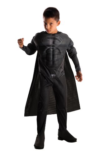 rubie-s-deluxe-superman-man-of-steel-kost-m-kind-schwarz-8-10-j image 4