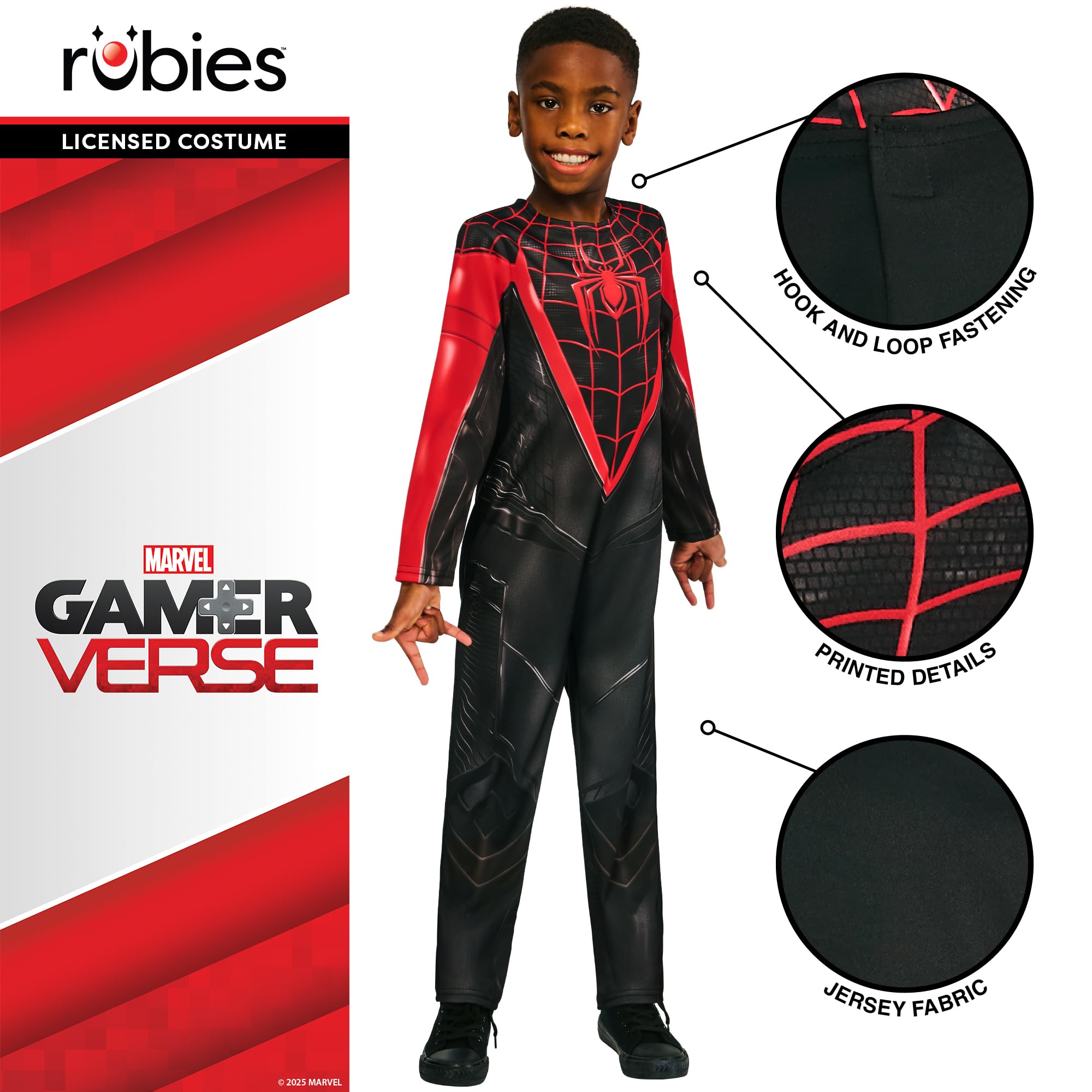 rubie-s-deluxe-miles-morales-spiderman-kost-m-5-6-jahre image 5