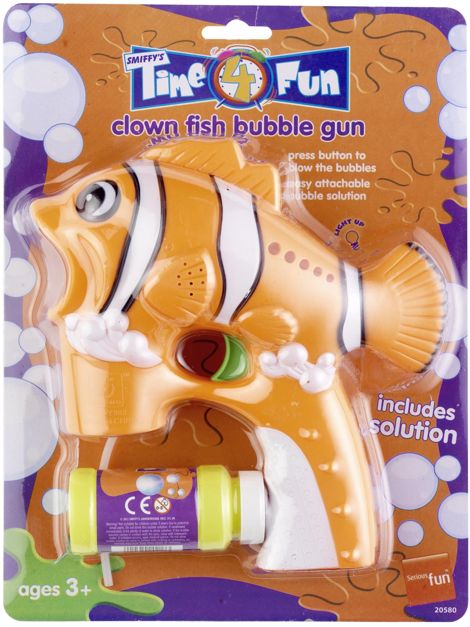 smiffys-time4fun-clownfisch-seifenblasenpistole-orange-kinder image 1