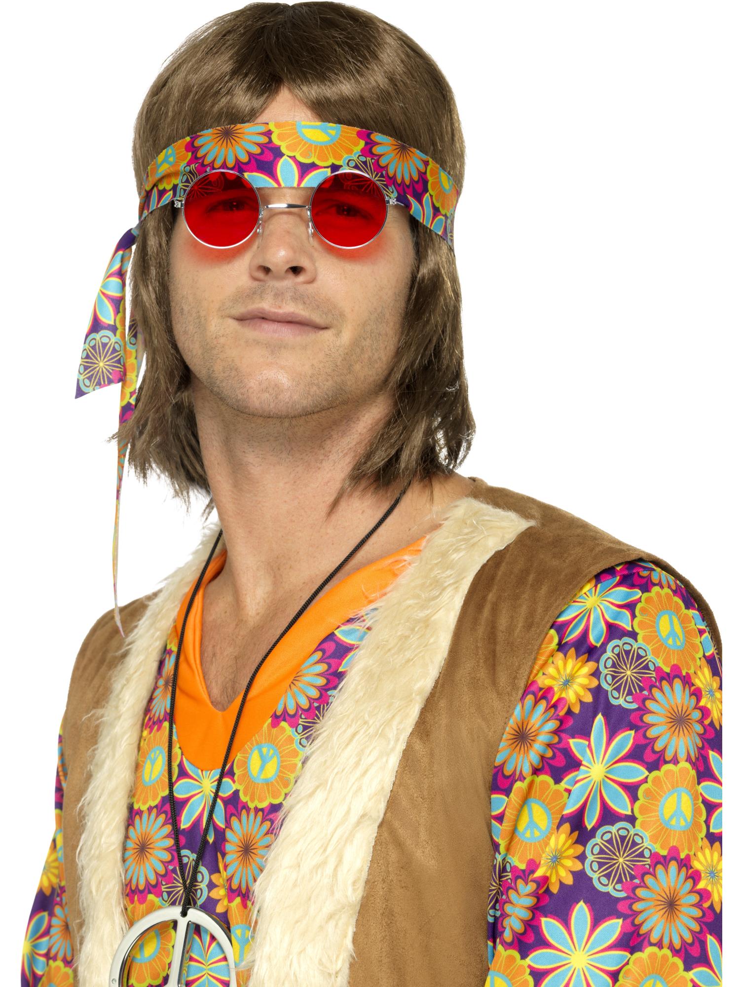 smiffys-fever-hippie-specs-brille-rot-60er image 2