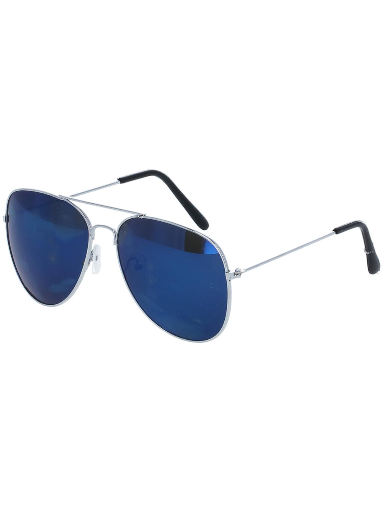 smiffys-fever-aviator-specs-pilotenbrille-blau-verspiegelt image 4