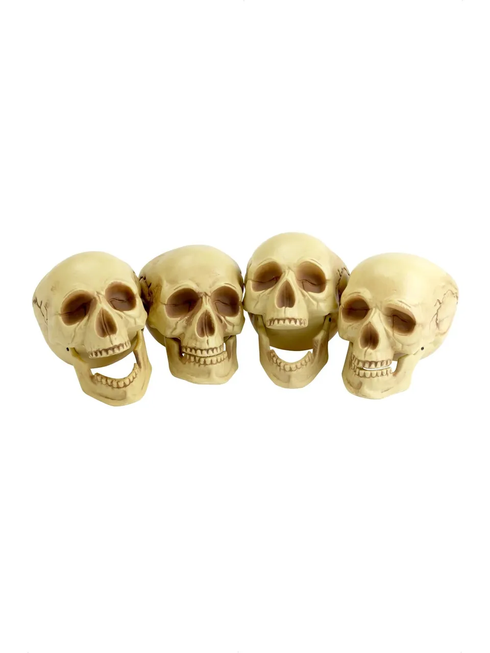 smiffys-fever-totenk-pfe-deko-natur-4-st-ck-16cm image 1