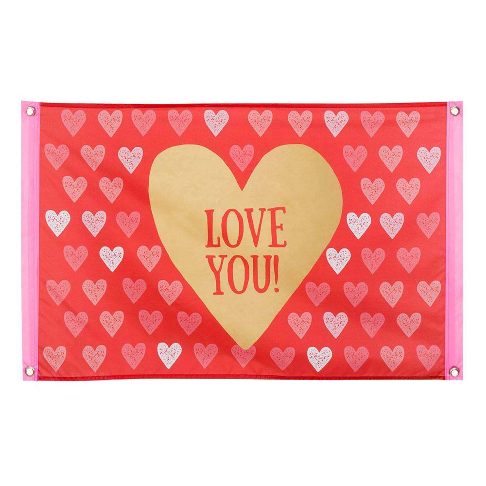 boland-love-you-fahne-60x90-cm-flagge-herz-rot-polyester image 1