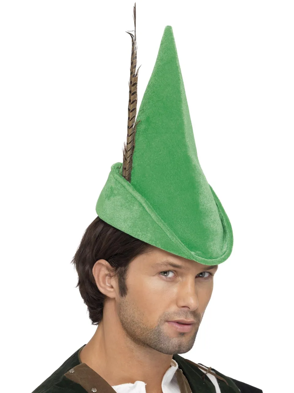 smiffys-fever-robin-hood-hut-gr-n-mit-feder-erwachsene image 1