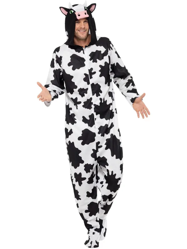 smiffys-fever-kuh-kost-m-schwarz-weiss-overall-gr-m image 1