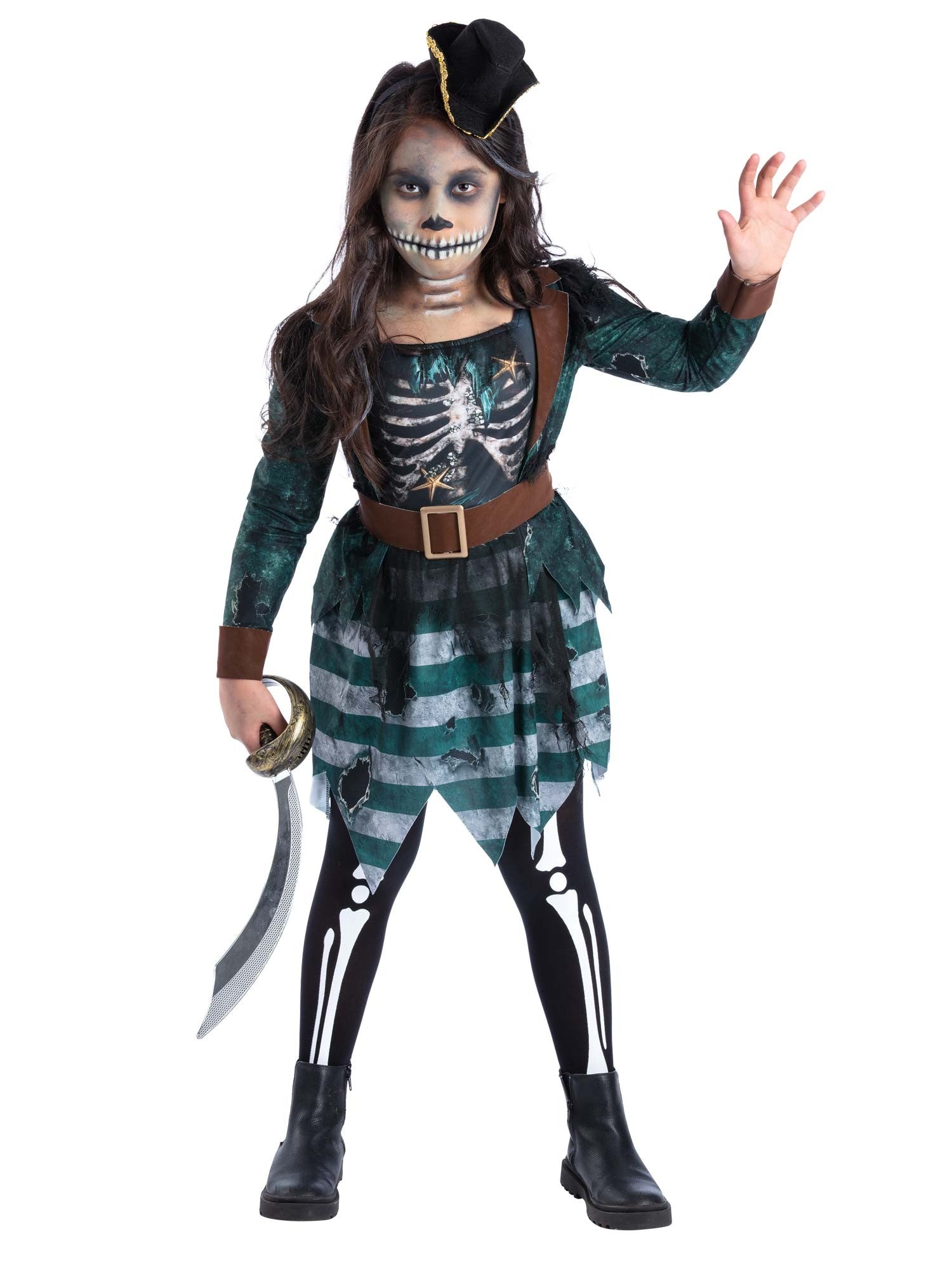 smiffys-fever-skeleton-pirate-maiden-m-dchenkost-m-l-10-12-pirat image 4