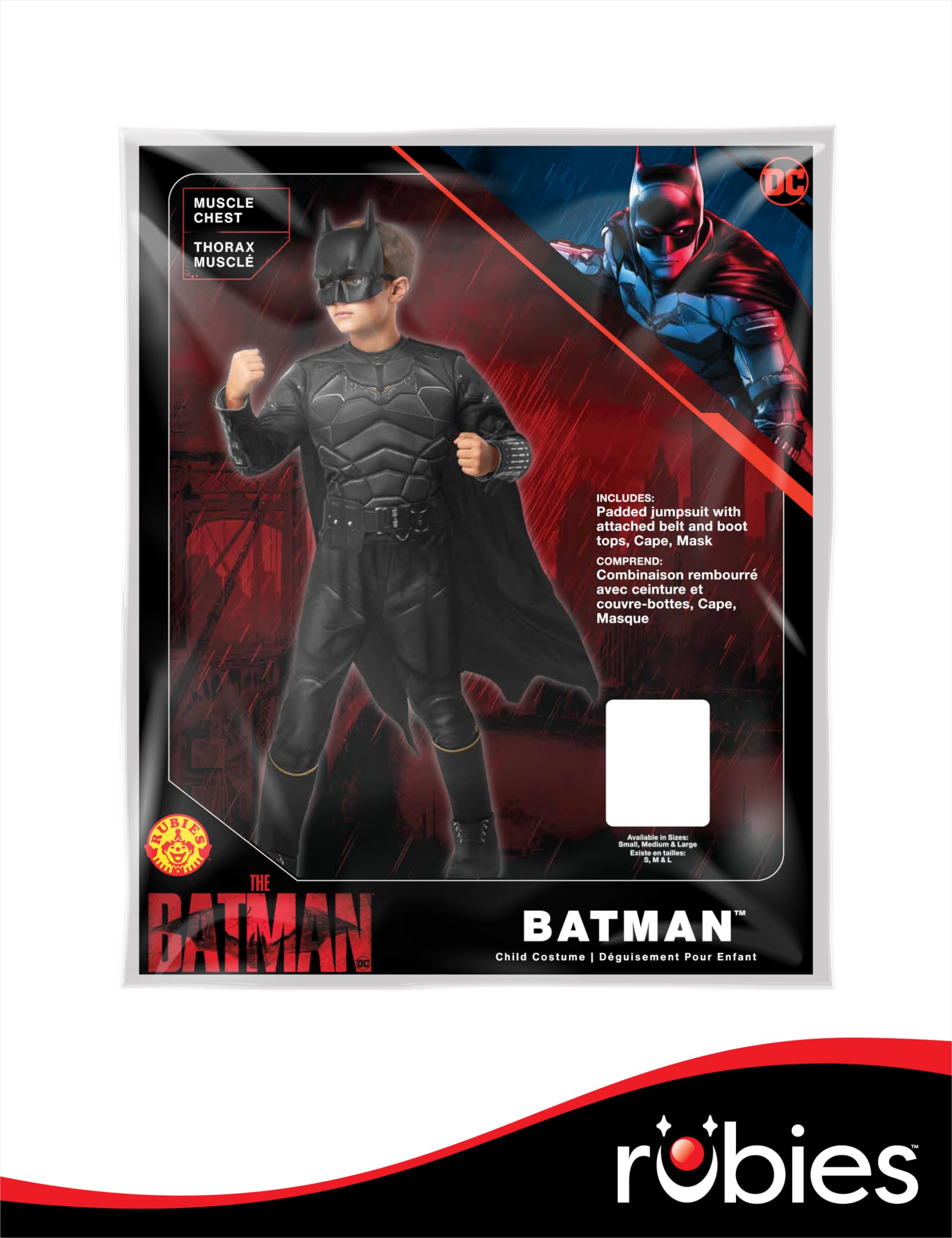 rubies-deluxe-the-batman-movie-kinderkost-m-jungen-mit-umhang image 7