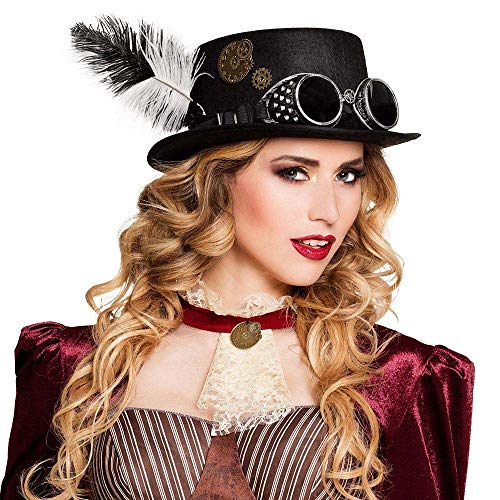 boland-54502-spacepunk-hut-schwarz-mit-brille-steampunk image 6