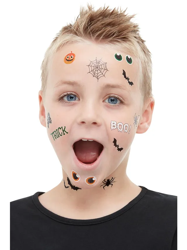 smiffys-makeup-fx-trick-or-treat-tattoos-halloween-kinder image 1