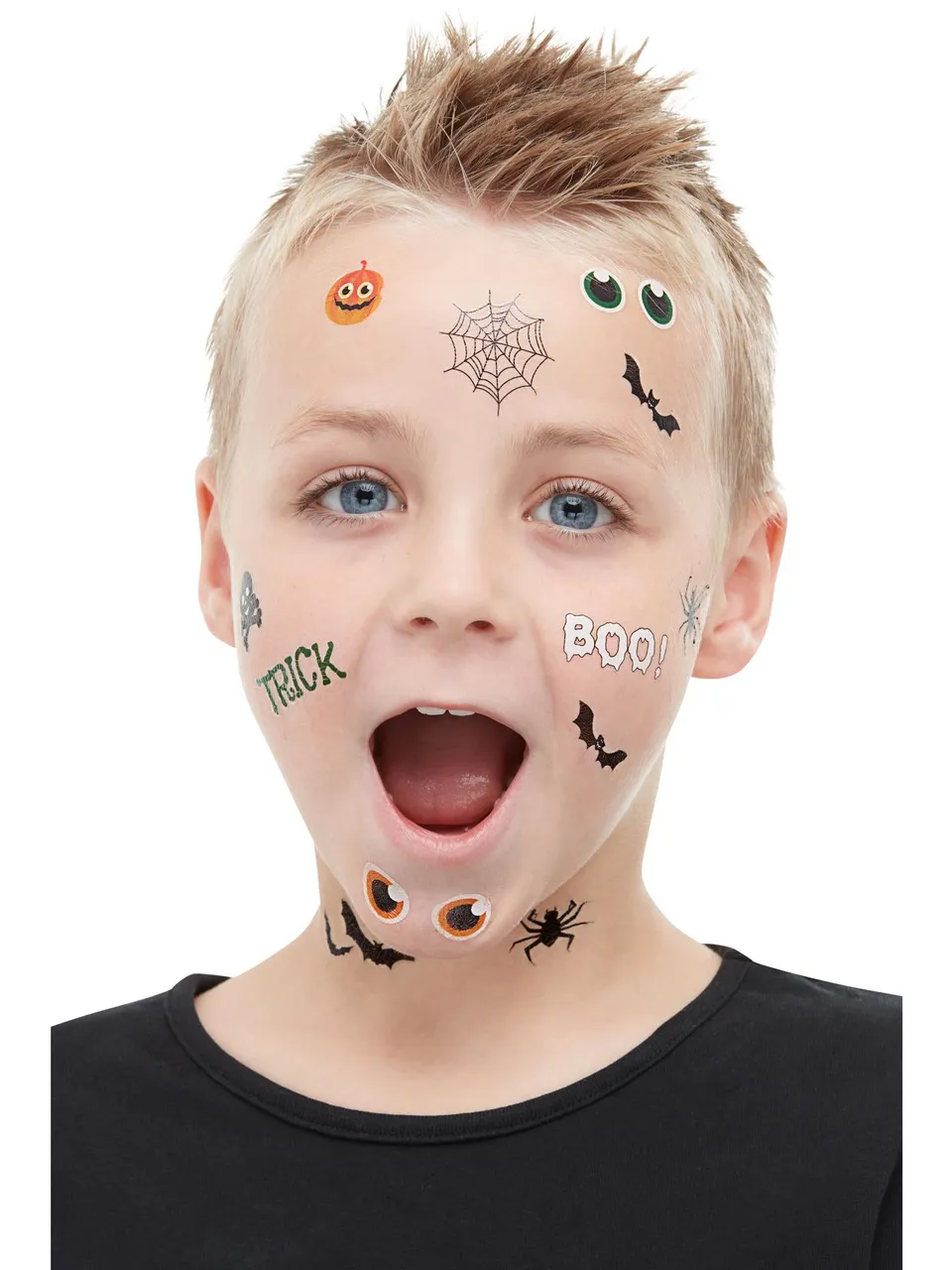 smiffys-makeup-fx-trick-or-treat-tattoos-halloween-kinder image 1