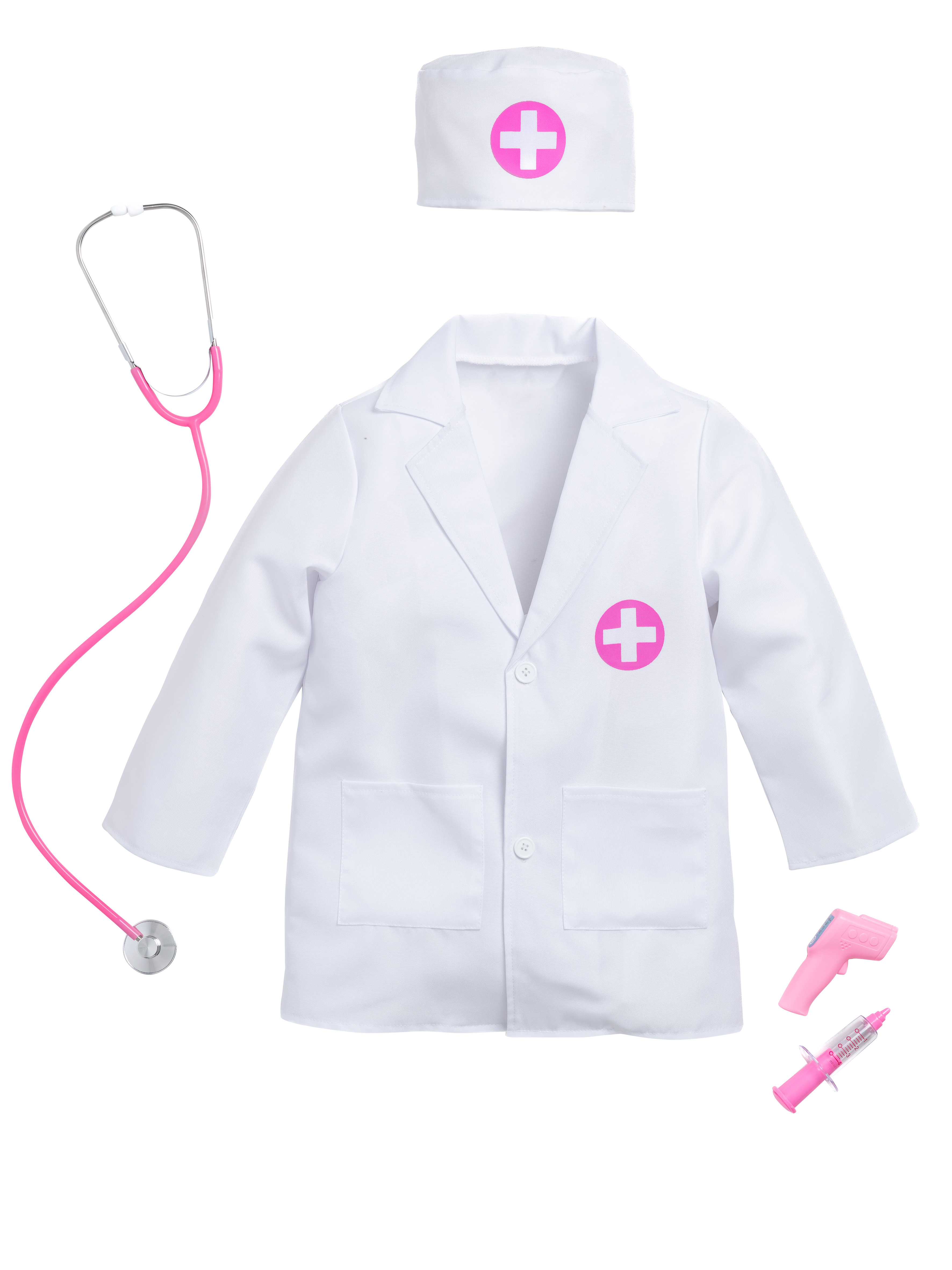 rubies-d-guisements-krankenschwester-kost-m-5-8-jahre-rosa-5-tlg image 2