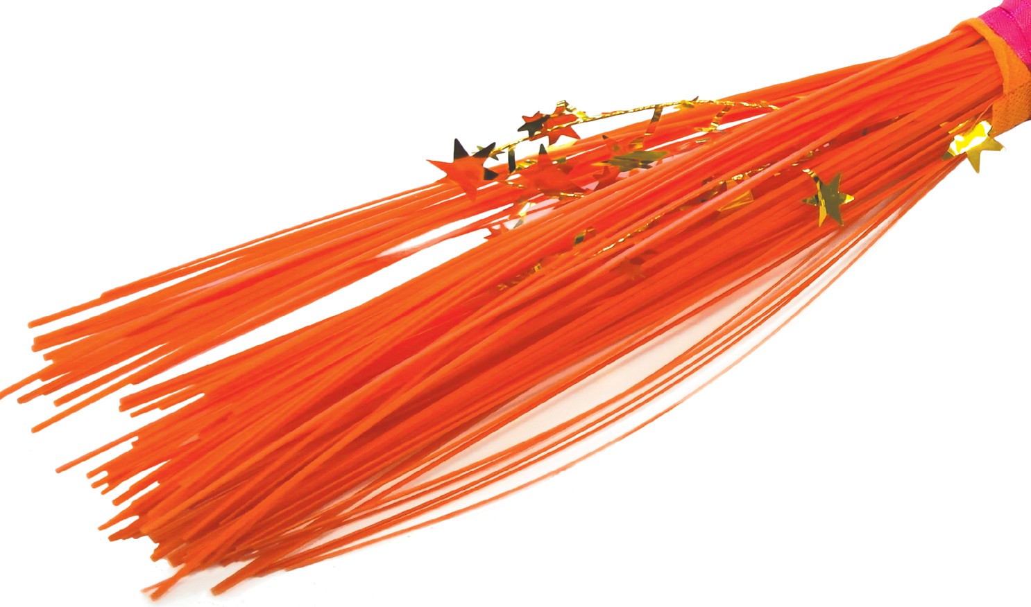 rubies-hexenbesen-98-cm-orange-fluo-besen-plastik image 2