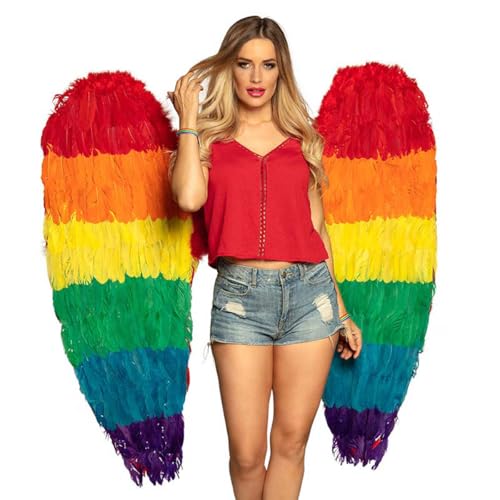 boland-federfl-gel-bunt-120x120-cm-regenbogen-engel image 5